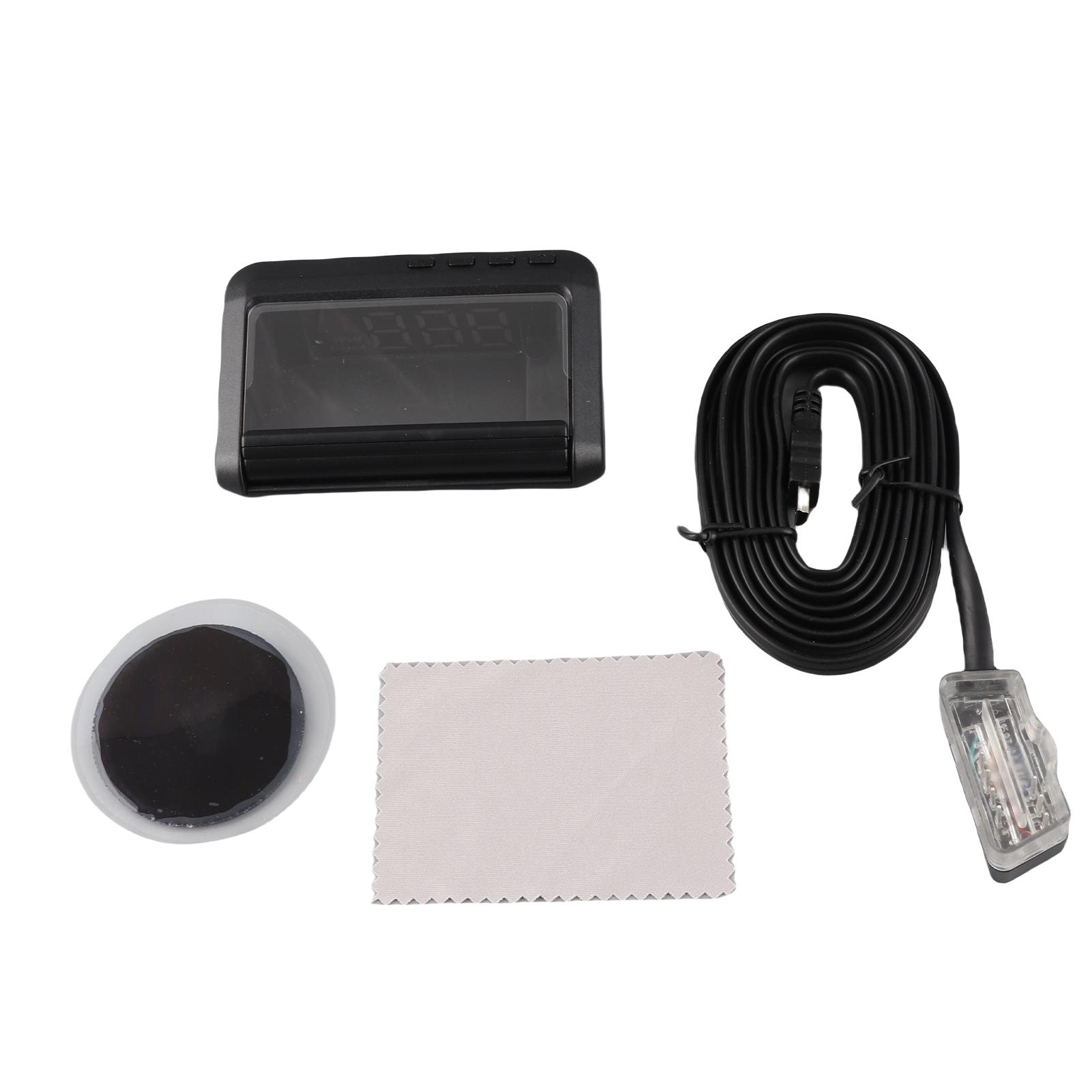 

High Definition LED Stereo Imaging Display Head up Display Speedometer Car Diagnostic Tool OBD Fault Code Elimination чёрный