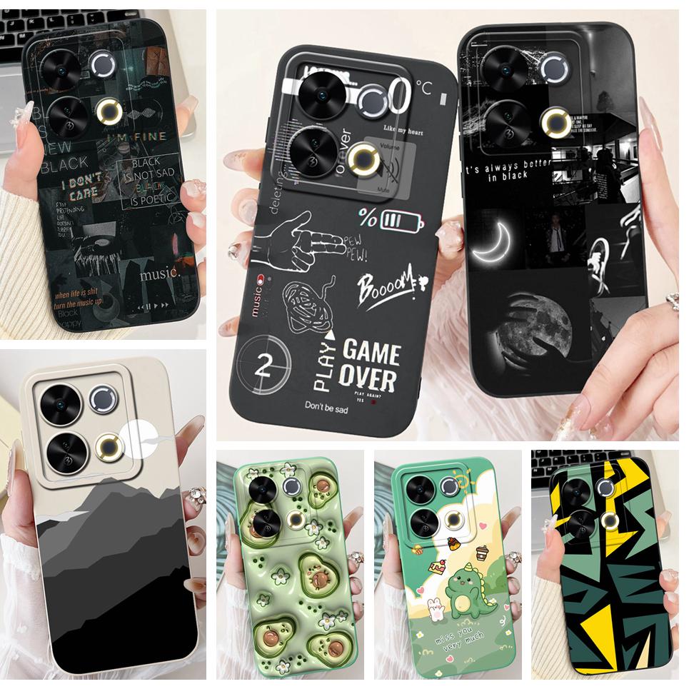Luxury Fashion Coque For Itel P65 P671L Etui Moon Night Gothic Painting Phone Cases For ItelP65 P 65 Coques Soft Silicone Covers