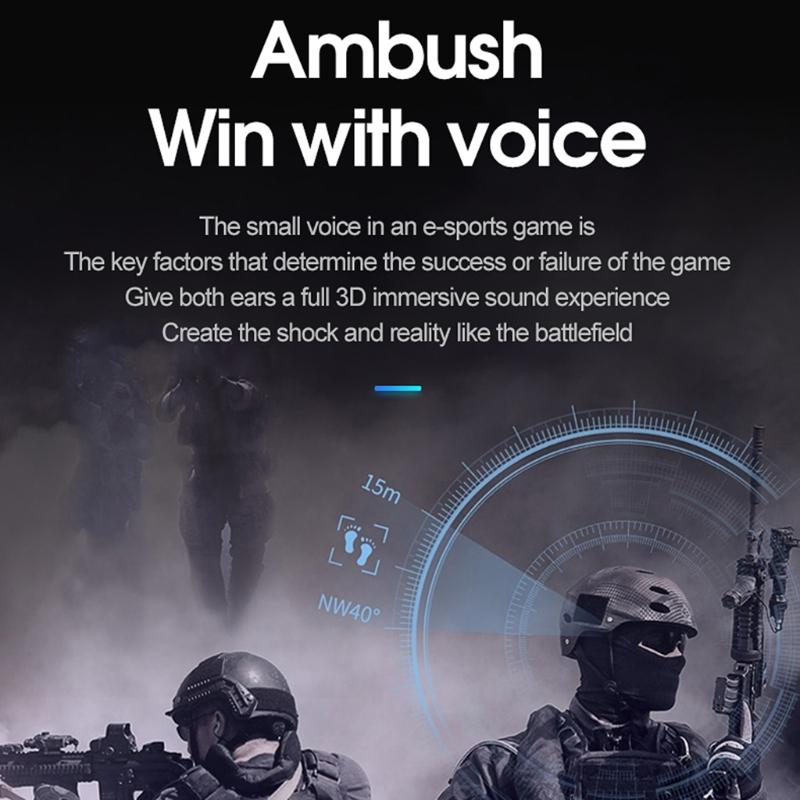 RGB Light Gaming Headset Surround Stereo Sound Earphone Soft Earmuffs Powerful Ergonomic Design Comfortable to Wear