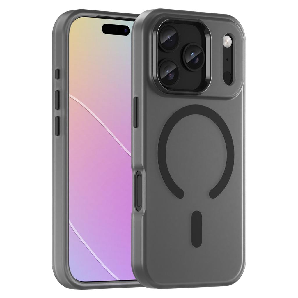 For iPhone 17 Pro Case Compatible with MagSafe TPU+PC Matte Translucent Phone Back Cover