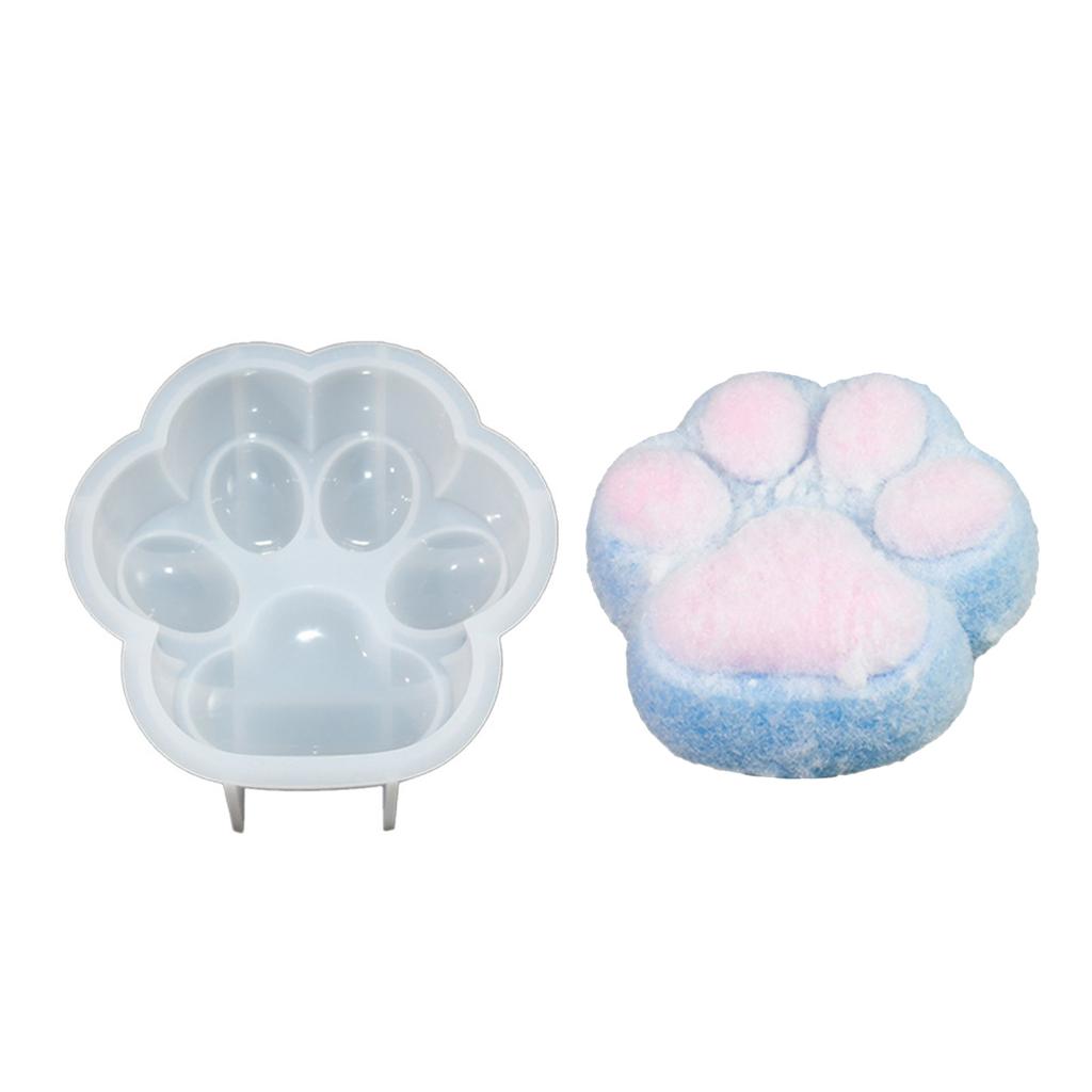 Baking Molds Cute Cat Paw Cake Mould for Making Chocolate Mousses Cookie Puddings Jelly Mold for Kid Birthday Supplies