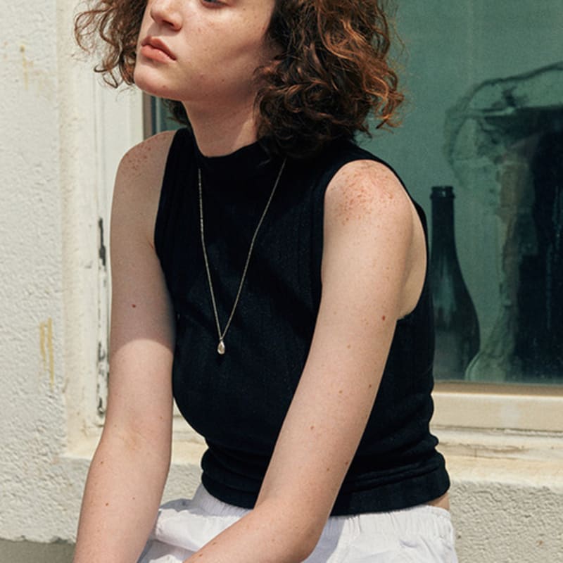 verte [925 silver] Un.silver.89 / avocat necklace (2 size)