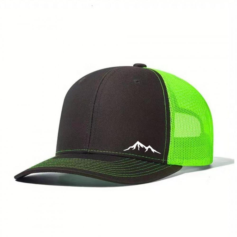 

Breathable Mesh Duckbill Cap Flat Brim Snapback Hat Fashion Trucker Hat Outdoor Style 2