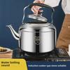 Bollitore in acciaio inossidabile 304 di grande capacità per la cottura domestica, a gas e a induzione