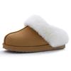 Fashion Crestar Women Fashion Fur Suede Slipper High Quality Fluffy Plush Faux Fur Soft Slippers Winter Indoor Home Cozy Cotton Slippers