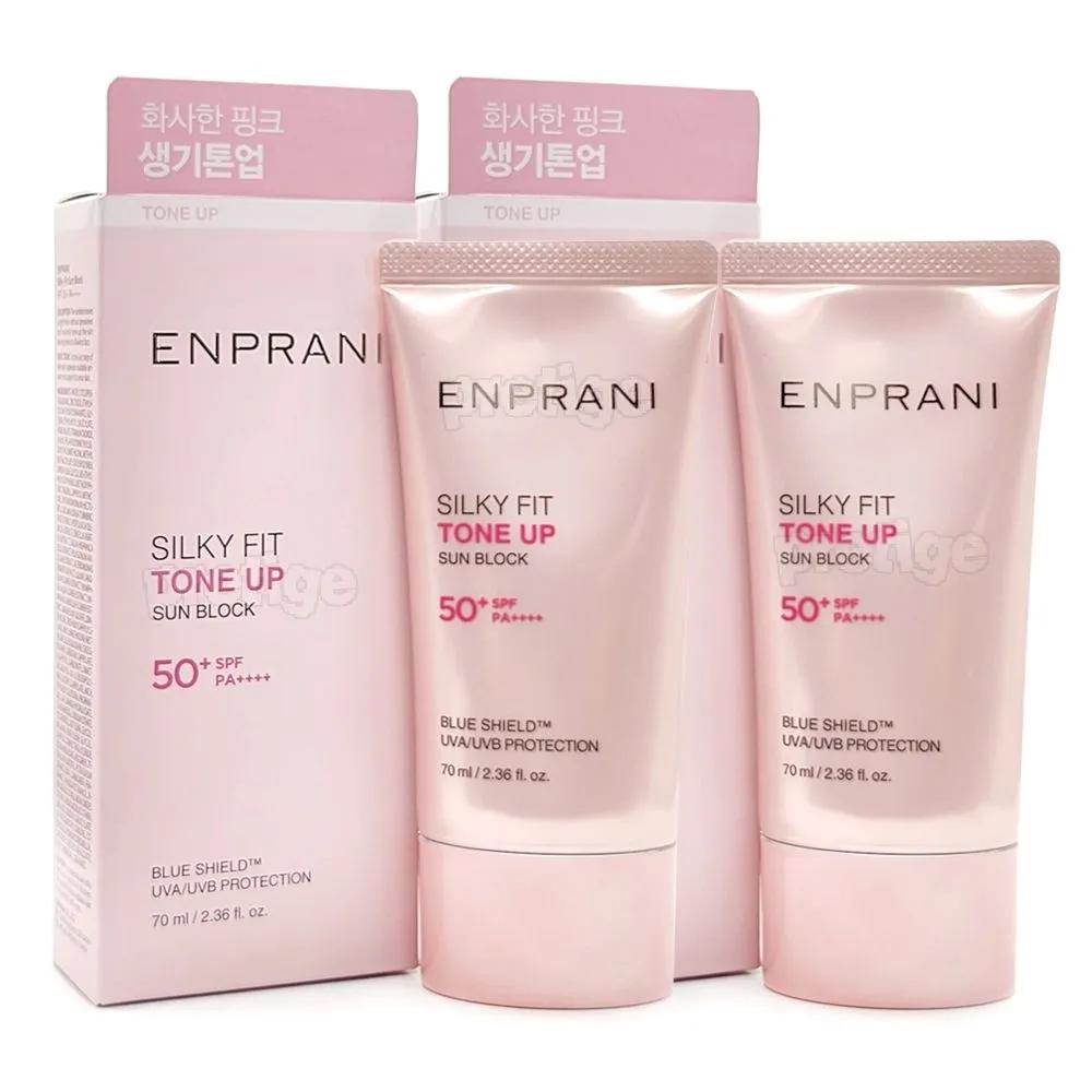 ENPRANI Silky Fit Sunblock 70ml+70ml Pink Tone-Up Sun Cream