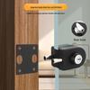 Frameless Glass Door Lock: U-shaped Hook & Round Lock for Single/Double Sliding Main or Office Doors