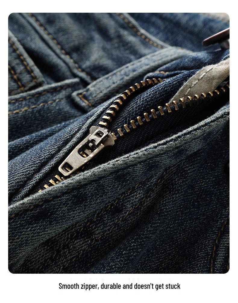 Women's High-Waisted Retro Wide-Leg Jeans: Fall/Winter 2024 Petite Straight-Leg Pants