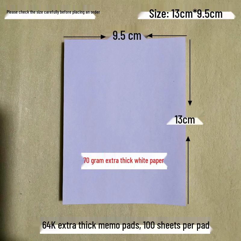 Super Value Thick Note Paper Notebook - 110 Blank Sheets