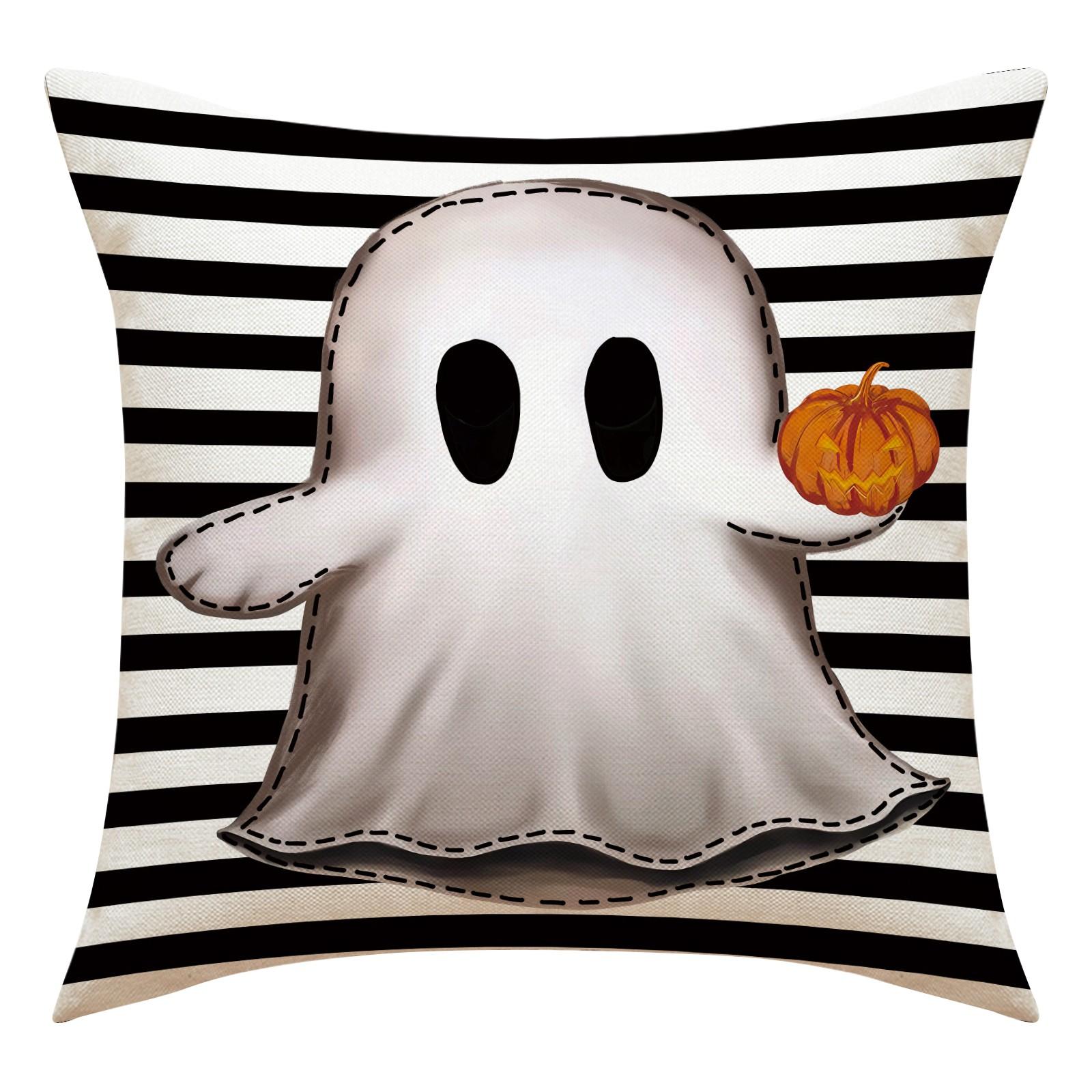 

Забавный льняной принт Хэллоуин наволочка подушка подушка чехол для подушки Главная One Size