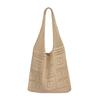 Chic Cross-Border Woven Tote: Casual, All-Match Knitted Handbag for Summer Travel