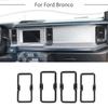 Center Console Air Conditioner A/C Vent Cover Trim For Ford Bronco + Carbon