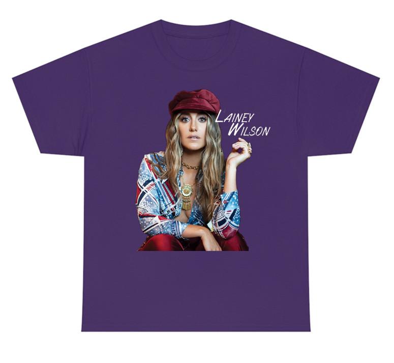 Lainey Wilson Guitar Country Music T-shirt Purple unisex All Sizes 1F2347 Unisex T-Shirt XL