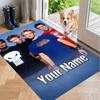 Custom Name Sum 41 Crystal Velvet Floor Rug Personalized Text Soft Carpet Home Decor