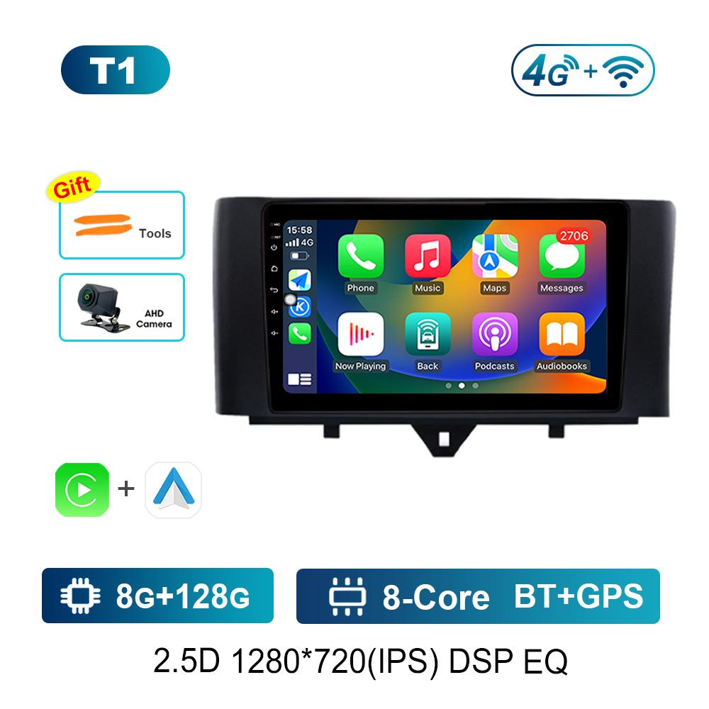 Sistem Inteligent Android de 9 inch pentru Smart fortwo 2011 - 2015 Video Auto Multimedia Navigație GPS 4G DSP Stereo BT Instrumente Auto