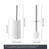 Stainless Steel Toilet Bowl Brush and Holder Deep Cleaning Toilet Cleaning Brush  Bathroom