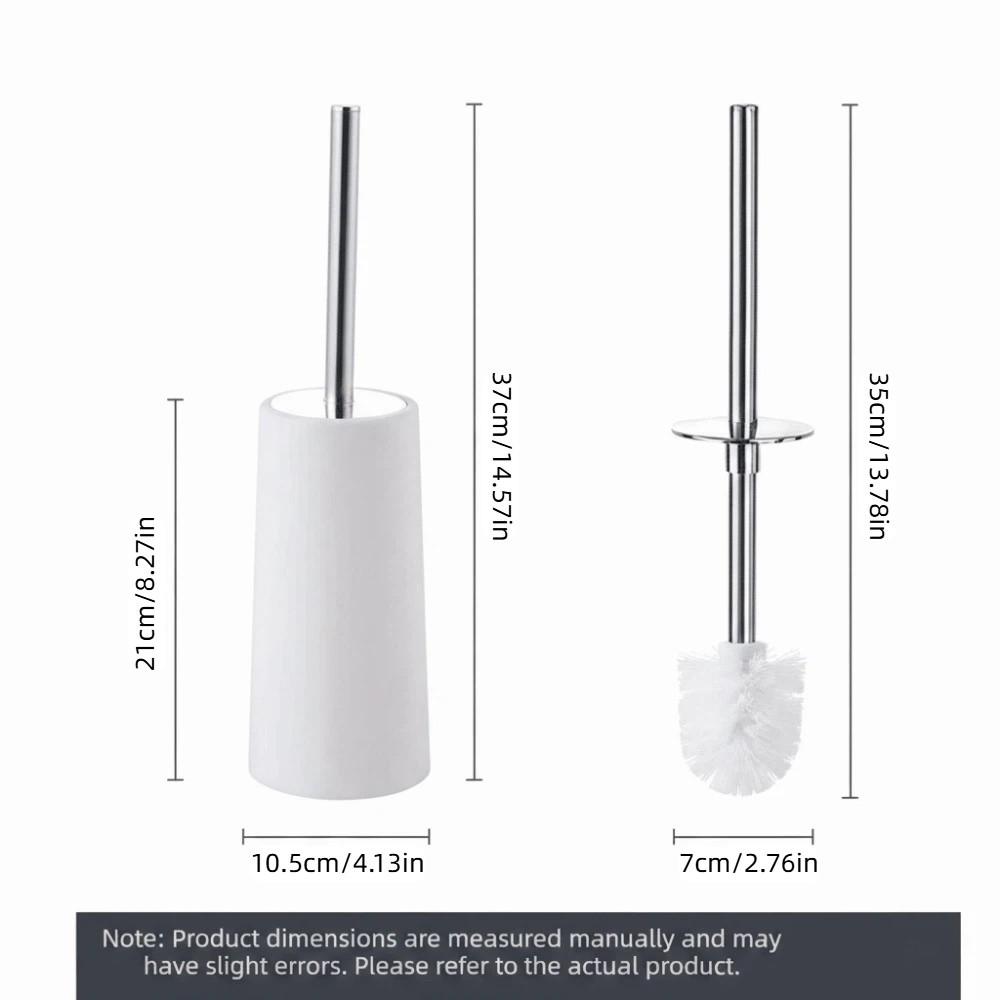 Stainless Steel Toilet Bowl Brush and Holder Deep Cleaning Toilet Cleaning Brush Bathroom