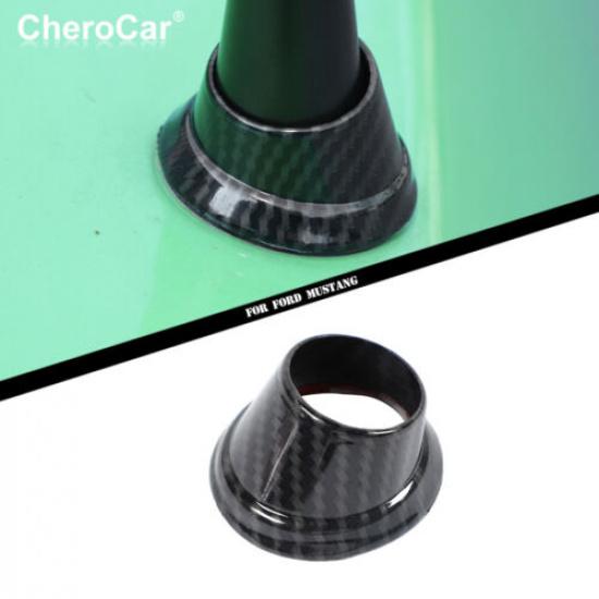 Antenna Base Cover Trim Decoration for Ford Mustang 2010-2014 Carbon Fiber ABS