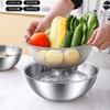 3pcs Stainless Steel Bowl Set with Scale for Cooking Baking Food Storage Large Capacity Mixing Bowls for Home Kitchen Essentials