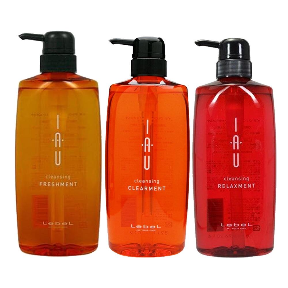 Lebel IAU Home Care Shampoo Cleansing FRESHMENT / CLEARMENT / RELAXMENT Silicon Free 600ml