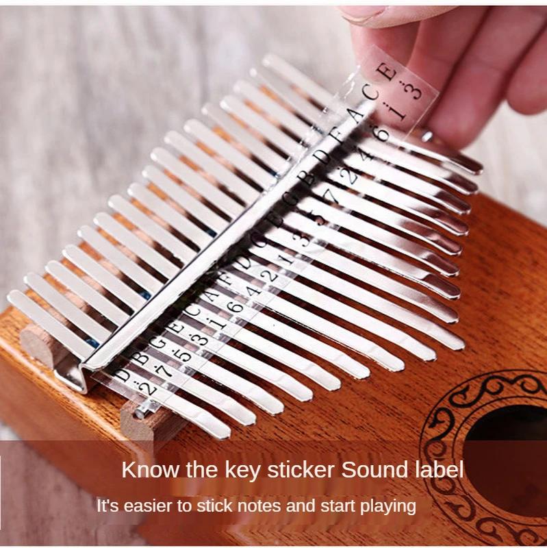 Retro Kalimba 17 Key Thumb Piano High Quality Wood Mahogany Acacia Wood Body Musical Instrument Kalimba Piano Creative Music Box
