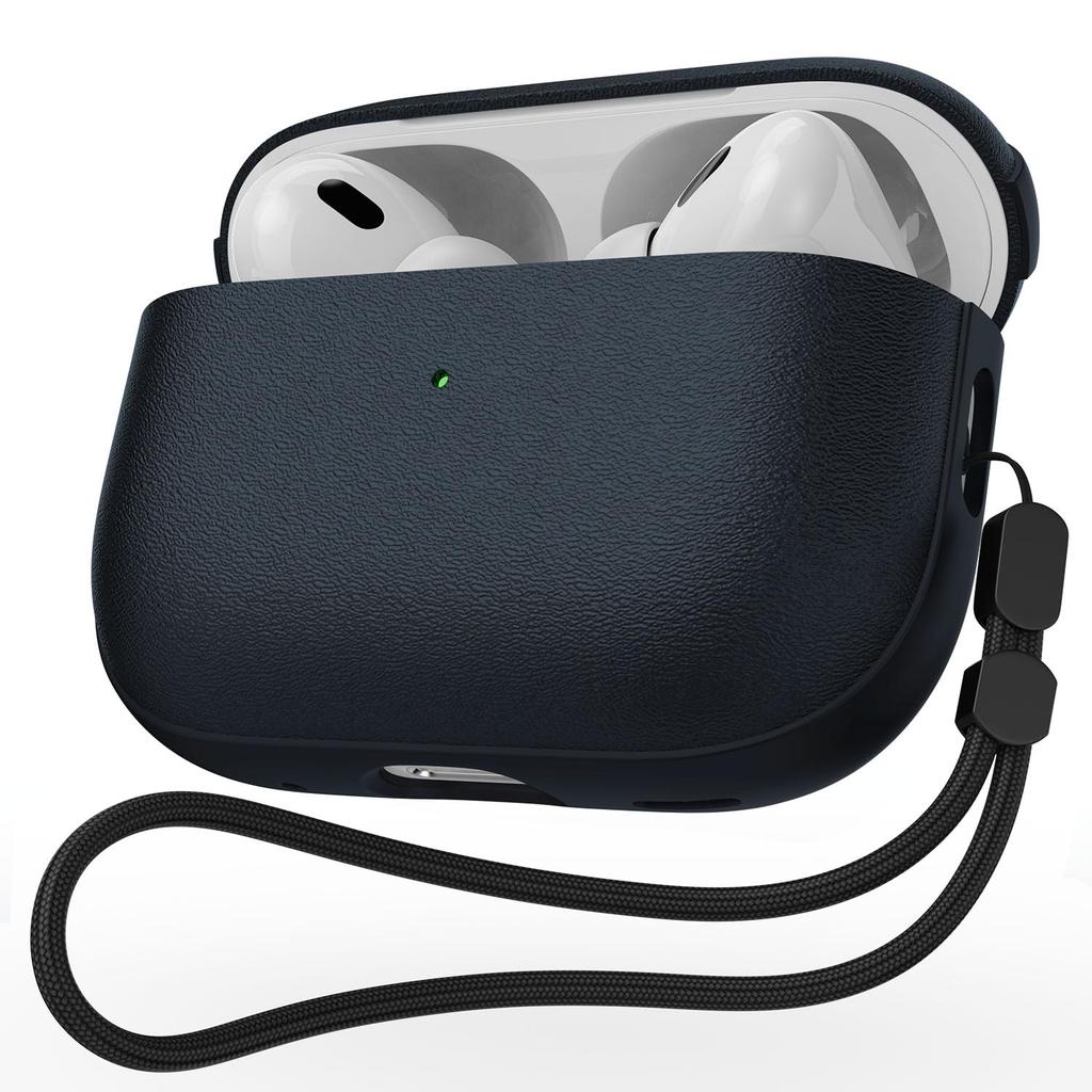 Nouveau Étui pour écouteurs AirPods Pro 3 Texture cuir Pour AirPods Pro 3ème génération Étui de protection avec cordon pour AirPods Pro3