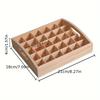 30-Cell Essential Oil Storage Box Portable High-End Small Wooden Pine Box for Portable Organization And Storage