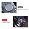 Carbon Fiber Car Emblem iDrive Knob Sticker for BMW X1 X2 X3 X5 X4 X6 X7 G30 G20 G32 G11 G12 F40 F30 F20 F10 F34 - 1 Piece XB5
