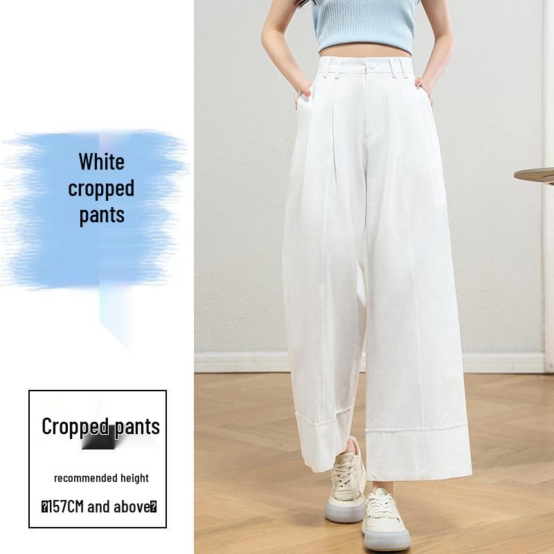 2026 New Women s Summer Cropped Trousers - Loose, Casual, Versatile, Wide-Leg, Super Stylish XL Upgraded Fabric