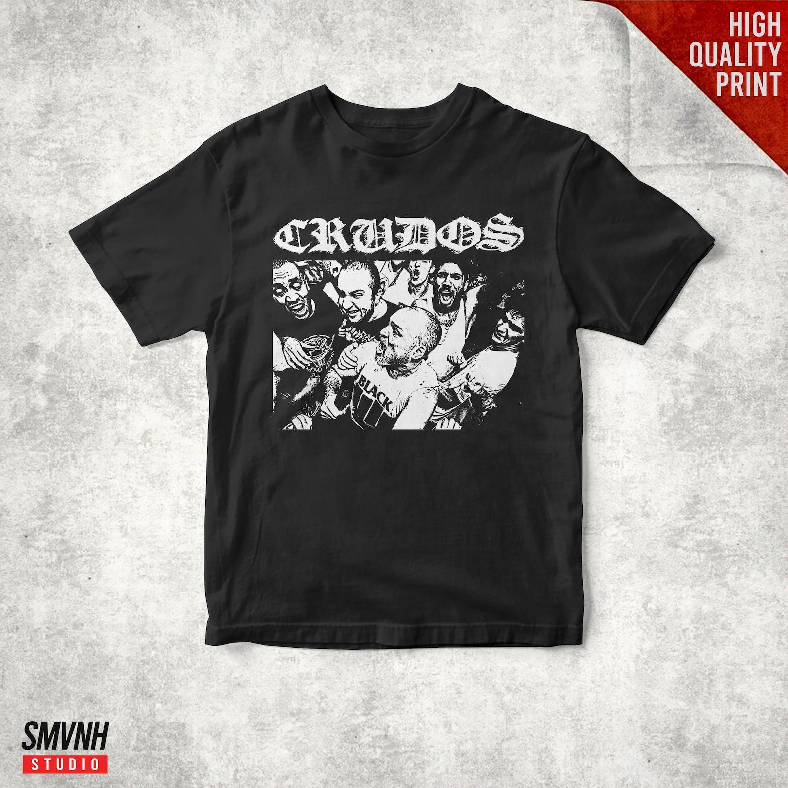 Vintage Los Crudos T shirt, Hardcore Punk Band Tee, Chicago DIY Punk Shirt, Alternative Streetwear Graphic Tee Unisex XL