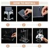 Universeller Dual Controller Ständer Schreibtisch Controller Transparenter Acrylhalter Gamepad Joystick Halterung