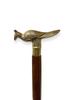 Poignée de canne oiseau en laiton vintage: Pommeau de canne gravé Canne artisanale