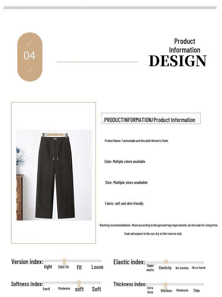 Women's Winter Fleece-Lined Straight-Leg Pants