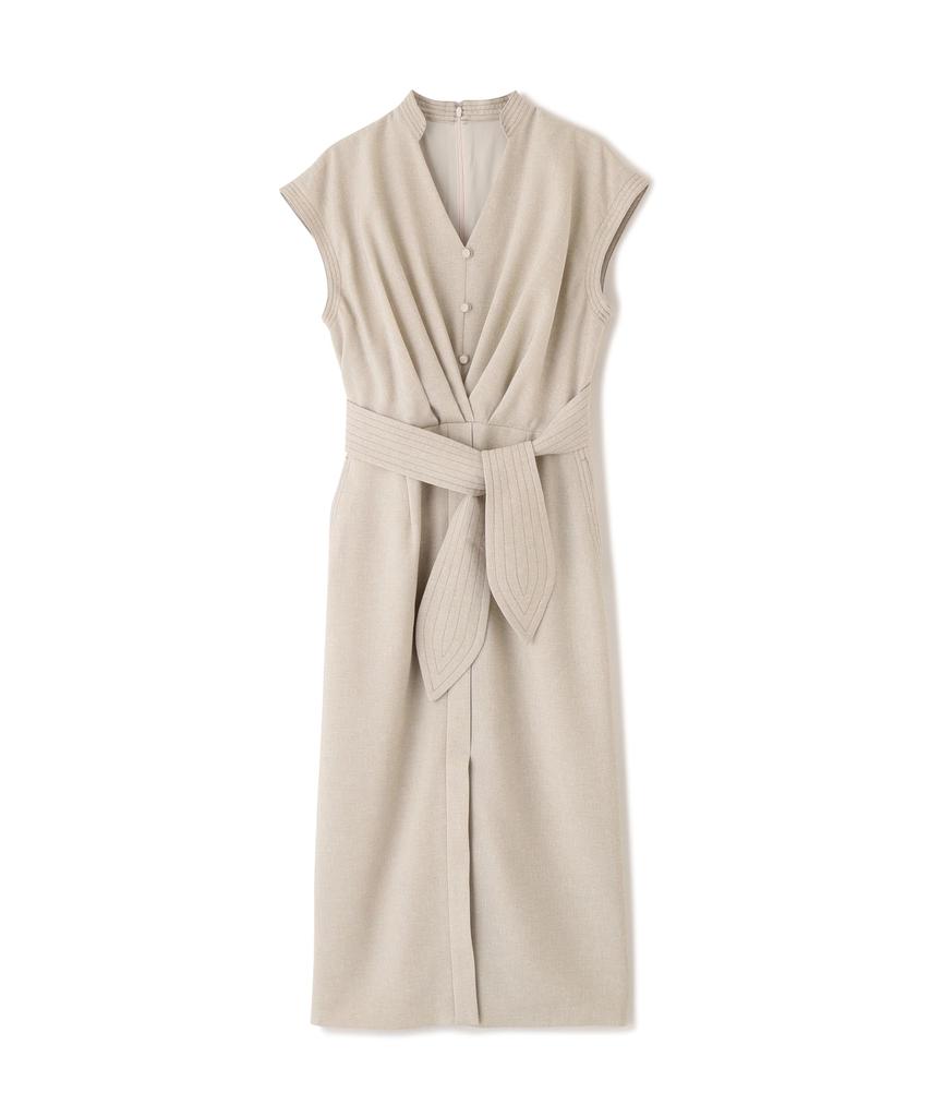 Dress with Waist Tucks 38 [Pinky & Dianne] One-piece 031-6140505 Women's 040_Beige