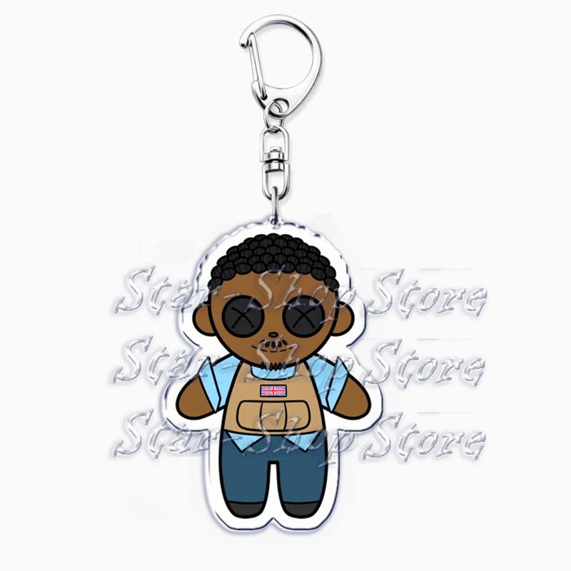 

Cute Military Game Ghost Chibis Keychains for Accessories Cod Soldier Soap Simon Riley Keyring Jewelry Fans Friends Gaming Gifts
