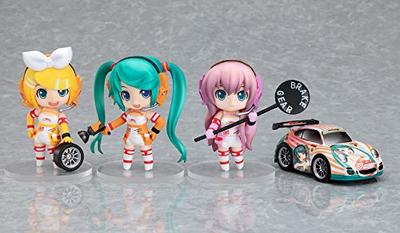 Modified Nendoroid Petit Racing Miku Set 2010 Nico Direct Sales [No Decal] Ver. (Pullback Car White) (Nico Only)