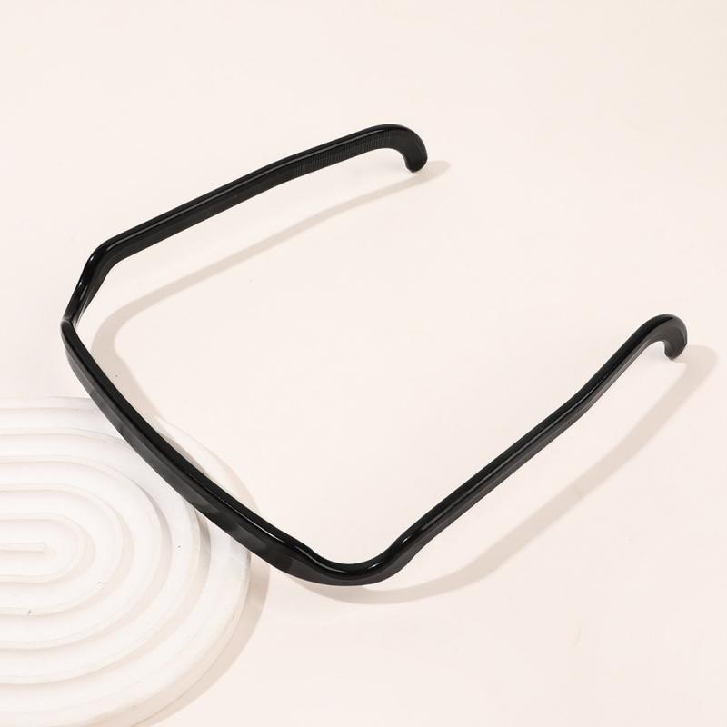 Solid Color Simple Square Shaped Headband Anti-Slip Invisible Girls Hair Hoops For Teenager Fixed Hairstyle Accessories Hair Rim