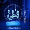 7-Farben-Fernbedienung Mond LED Nachtlicht Ramadan Dekorationen für Zuhause Islamische Muslimische Party Eid Dekoration Kareem Ramadan