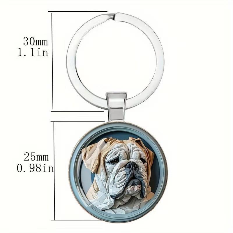 Classic Dog Keychain Alloy Retro Style Gift For Friends And Family