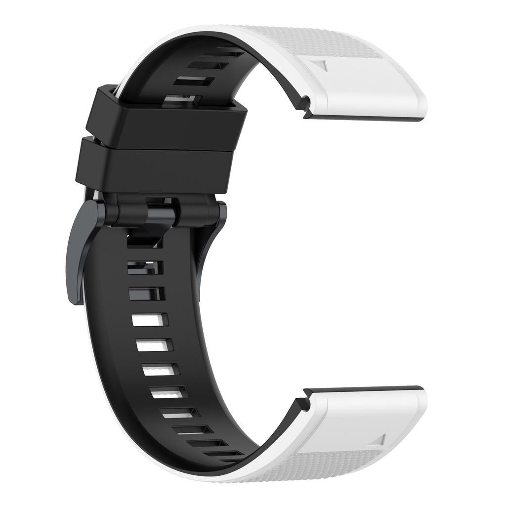 For Garmin Descent G1/Forerunner 935/Forerunner 945 Textured Silicone Wrist Watch Band Dual-Color Replacement Strap