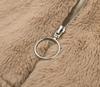 2025 European & American Women's Plush Faux Fur Zipper Cardigan Coat for Autumn & Winter