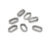 30Pcs/Lot Stainless Steel Charm Slider Spacer Beads/Fastener Cord String Crimping Rope End Clip for DIY Bracelet Jewelry Making
