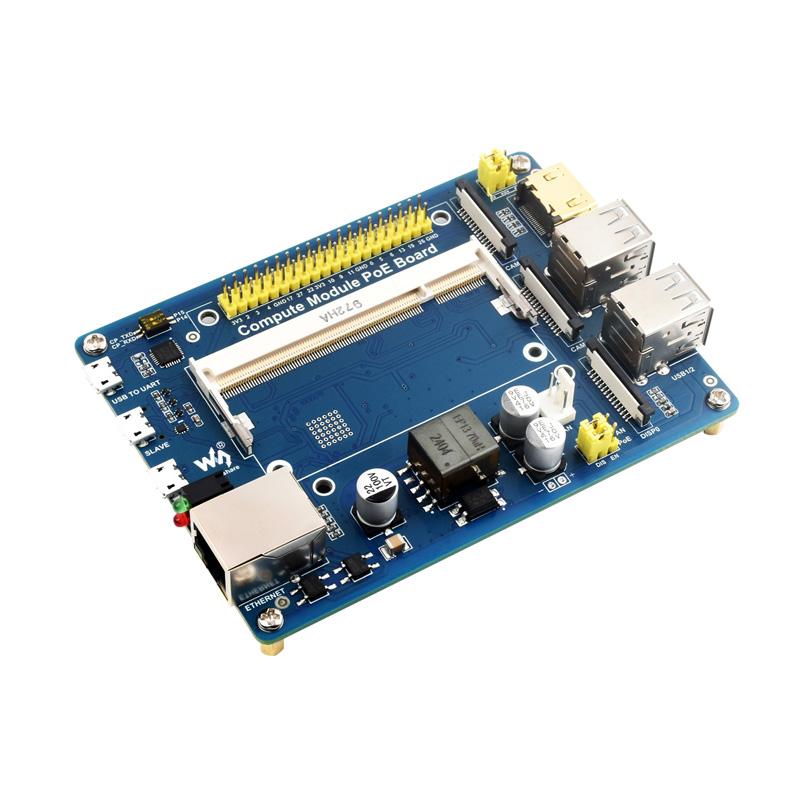 PoE IO Expansion Board For Raspberry Pi Compute Module CM4S/CM3