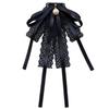 Perlen Anhänger Spitzenband Vorgebundene Fliege Brosche Pin Damen Corsage Hemd Jabot Kragen JK Uniform Schleife Krawattenclip