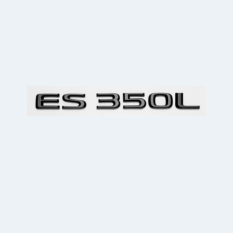 ABS-Buchstaben ES200 ES240 ES250 ES300h ES350 Glänzend Schwarzes Emblem Auto Kofferraumplakette Modifiziertes Aufgewertetes Aufkleber für Lexus ES Serie VH6