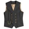 Men Suit Gray Vintage Double Breasted Blend Waistcoat For Wedding Groomsmen Banquet Men Coat