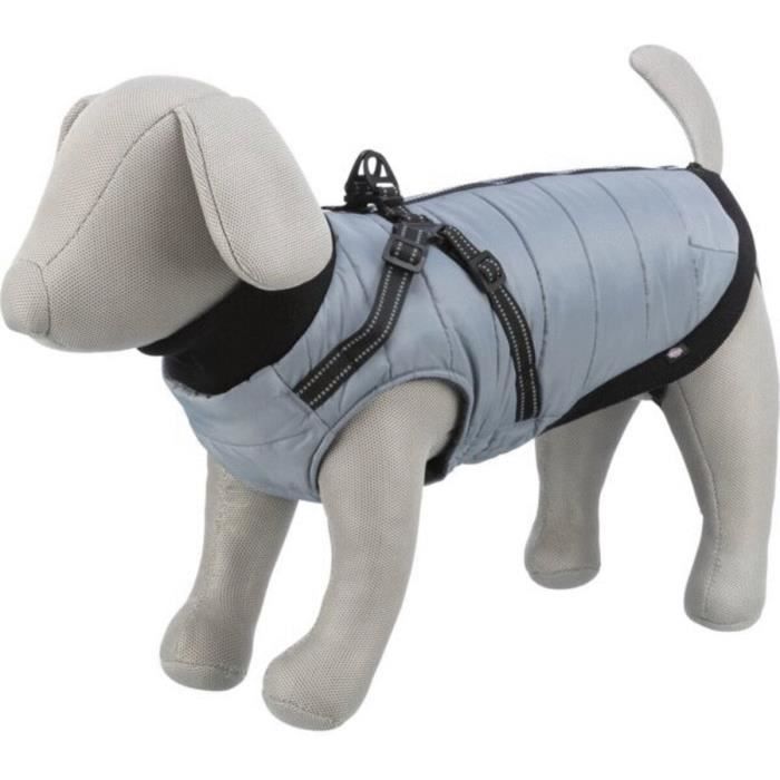 Manteau Pour Chien - Trixie - Pontis - Gris - Polyester - Doublure Polaire