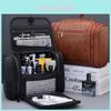 Borsa da toeletta da uomo per affari in materiale PU impermeabile per viaggi e uso quotidiano