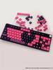 XDA Love to Crash Pink PBT Keycaps Set with Five-Side Dye-Sublimation for Mechanical Keyboards