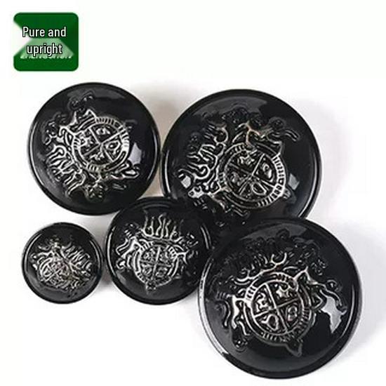 High-Grade Versatile Plastic Round Button for Coats, Windbreakers, Suits, and Pants